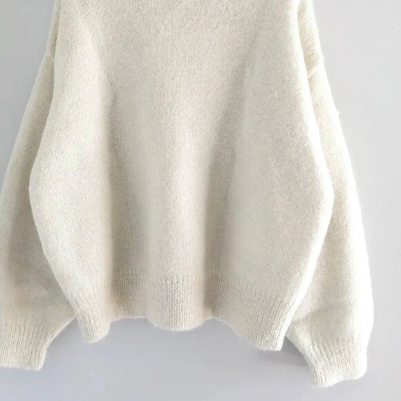 NWT Free People Luxury Angelic Pullover Alpaca Super Soft Oversized Sweater - Picture 5 of 12
